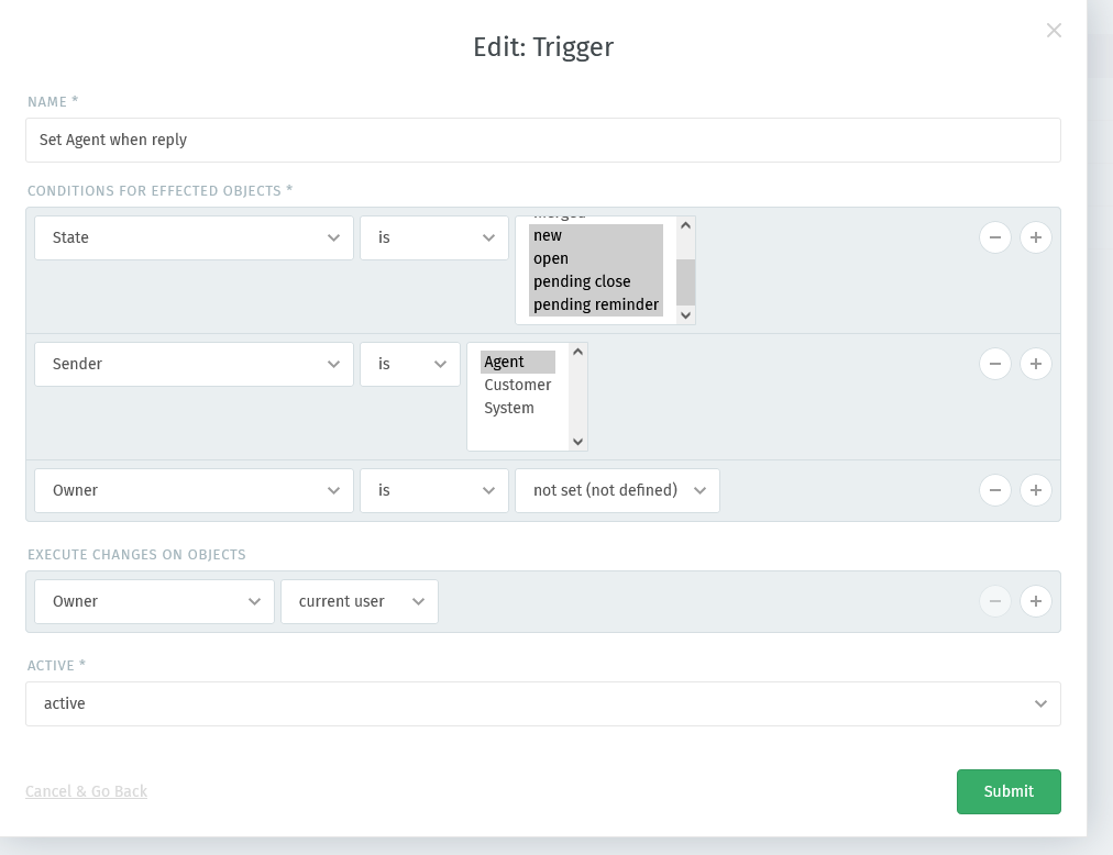 Set Agent as an Owner after reply - Technical assistance - Zammad
