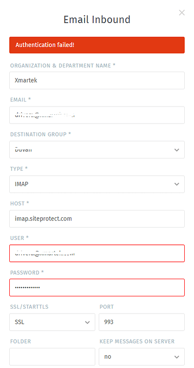 sourcetree authentication failed after password change