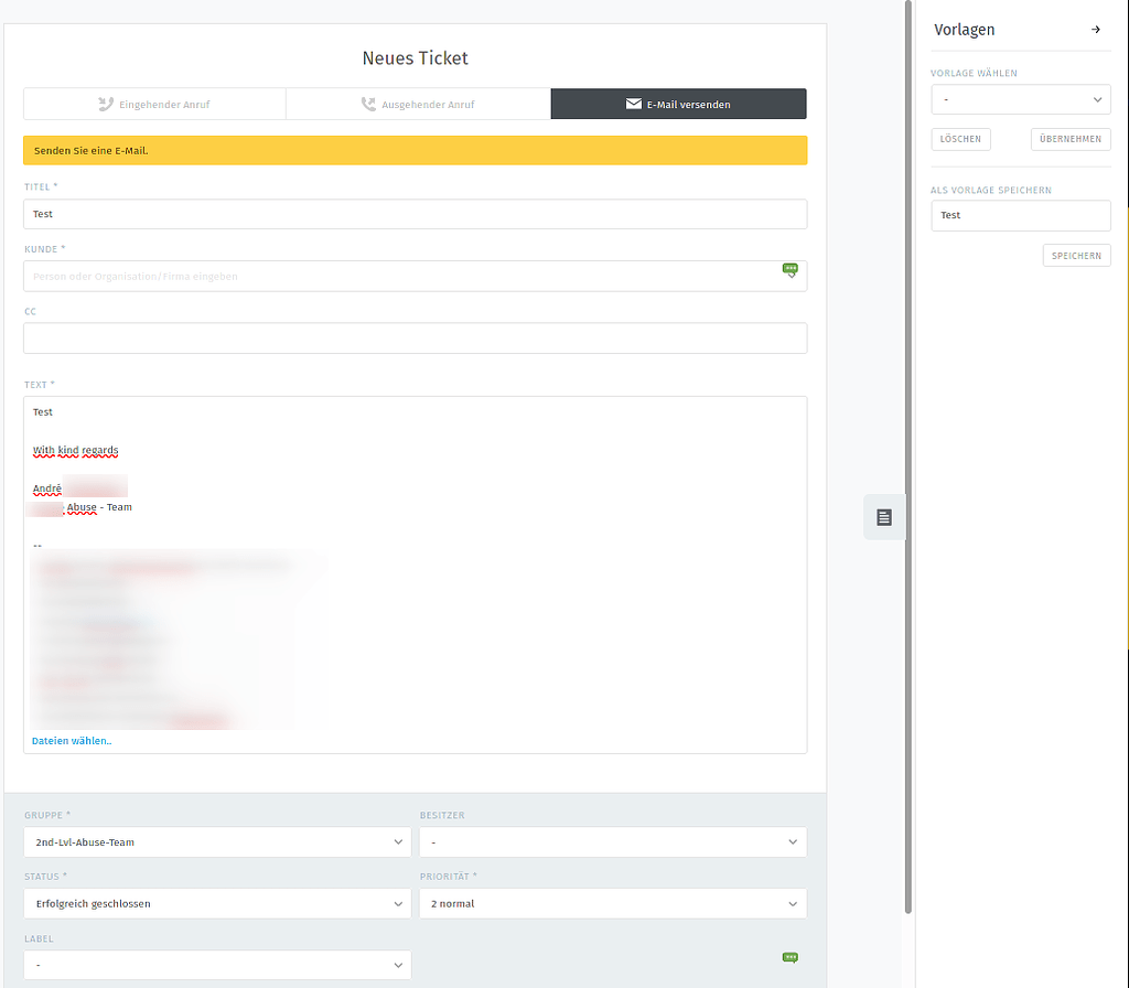 Zammad 5 mail template double signature - Technical assistance - Zammad ...
