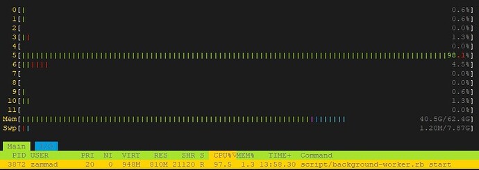 Zammad-htop