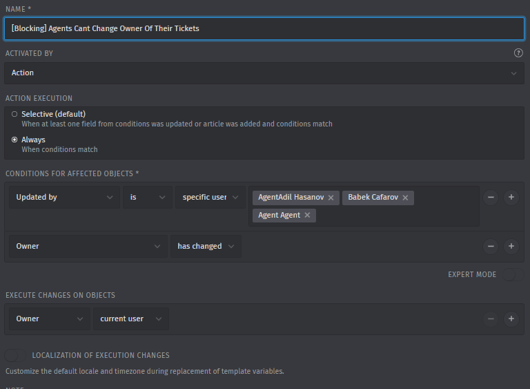 Checking user roles in triggers - Technical assistance - Zammad - Community